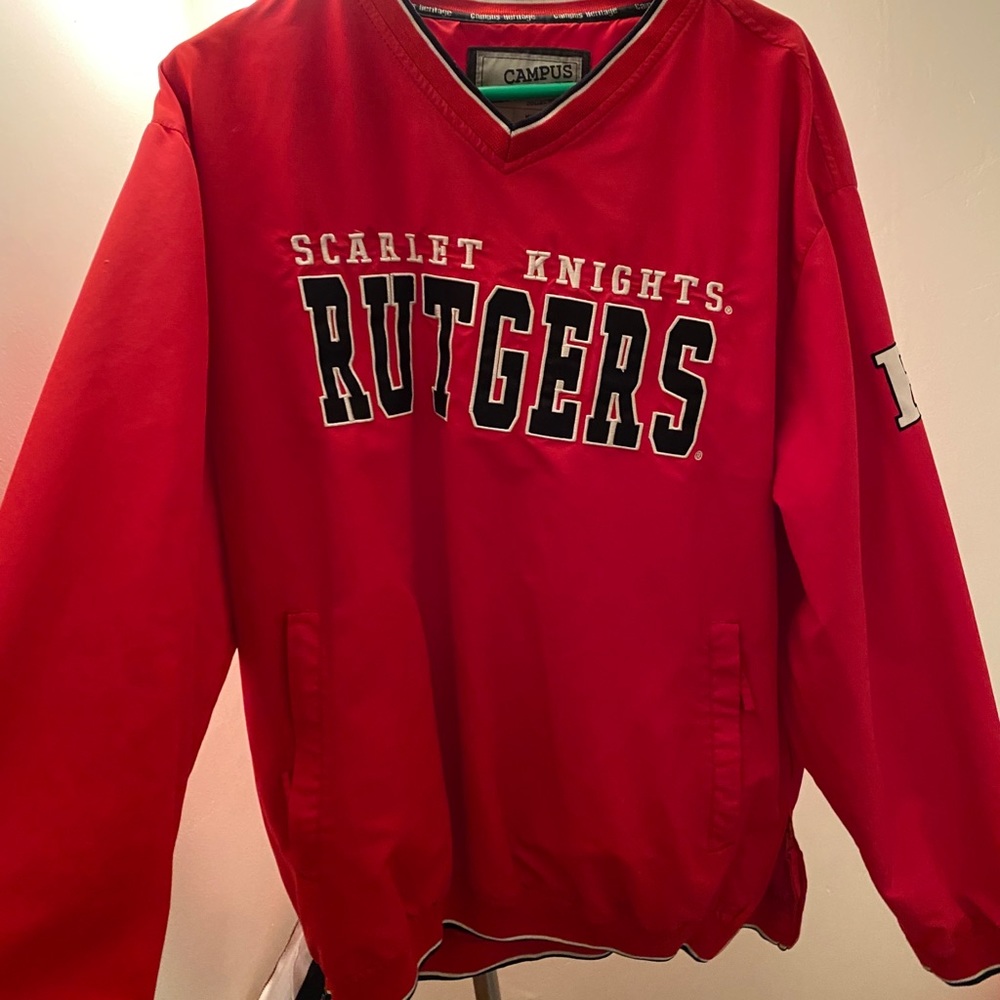 embroidered rutgers jacket